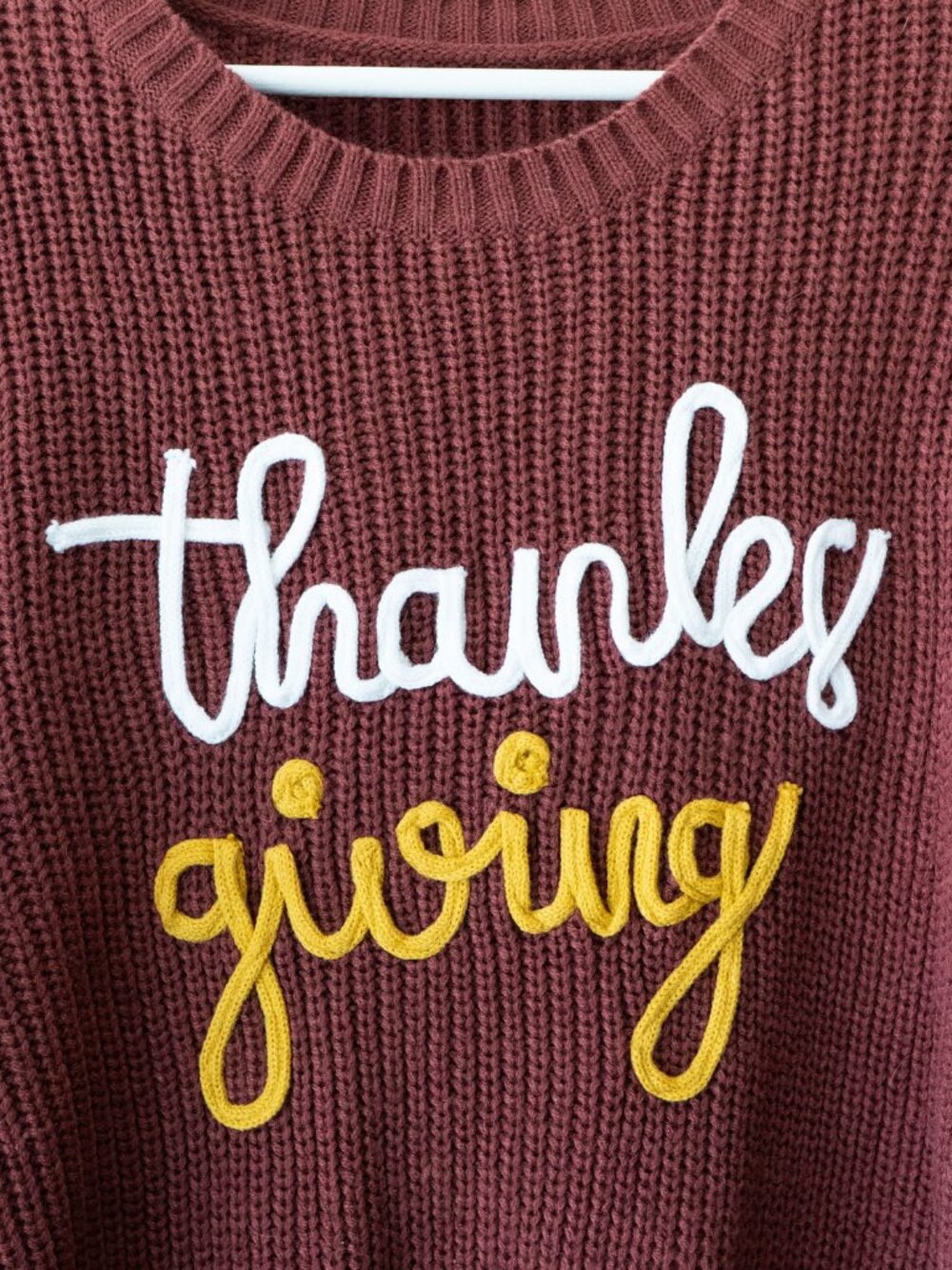 Trends Boutique On Main Sweater Womens L Brown Thanksgiving Embroidered Knit - Picture 4 of 14